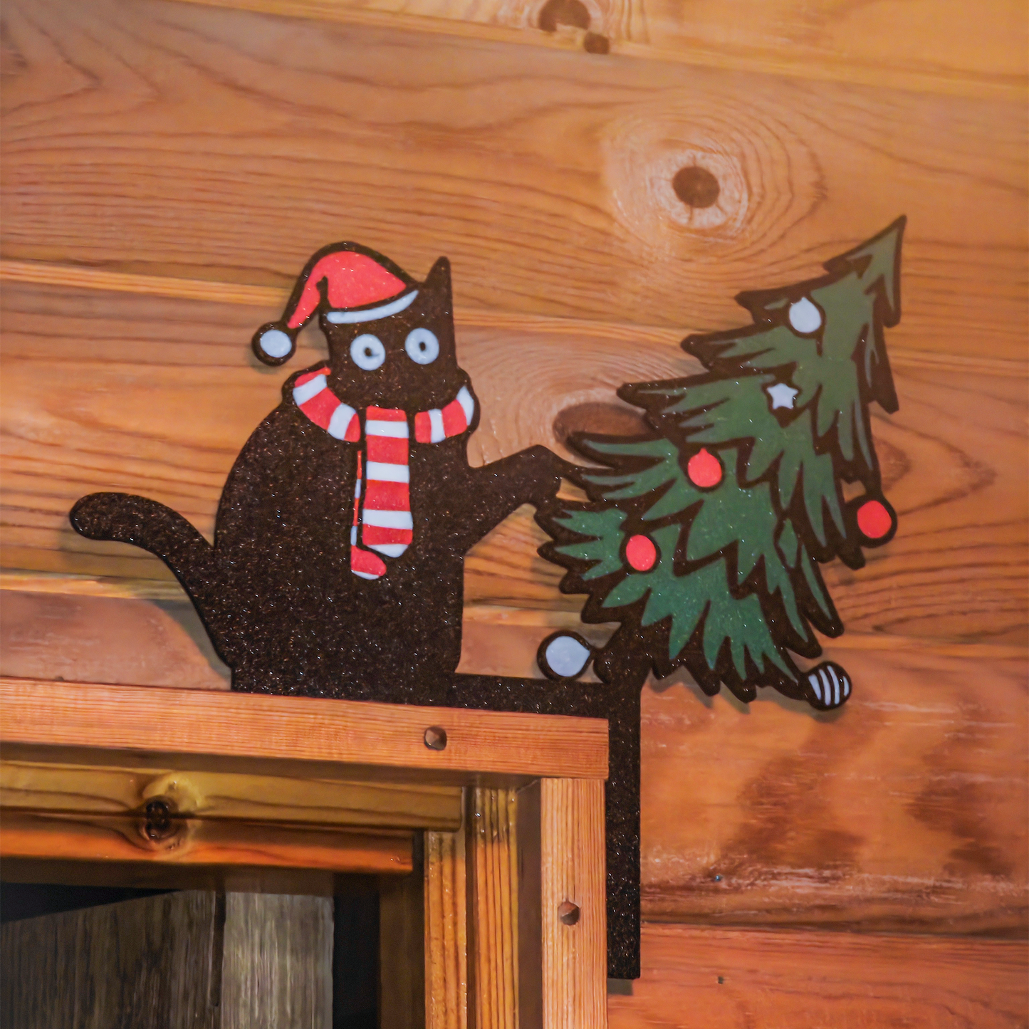 Joulukissa Ovenkulmakoriste