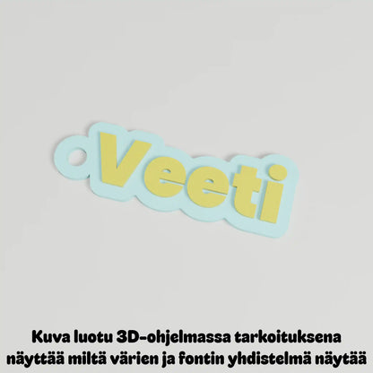 Avaimenperä omalla nimellä