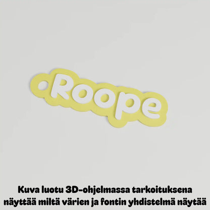 Avaimenperä omalla nimellä