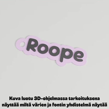 Avaimenperä omalla nimellä