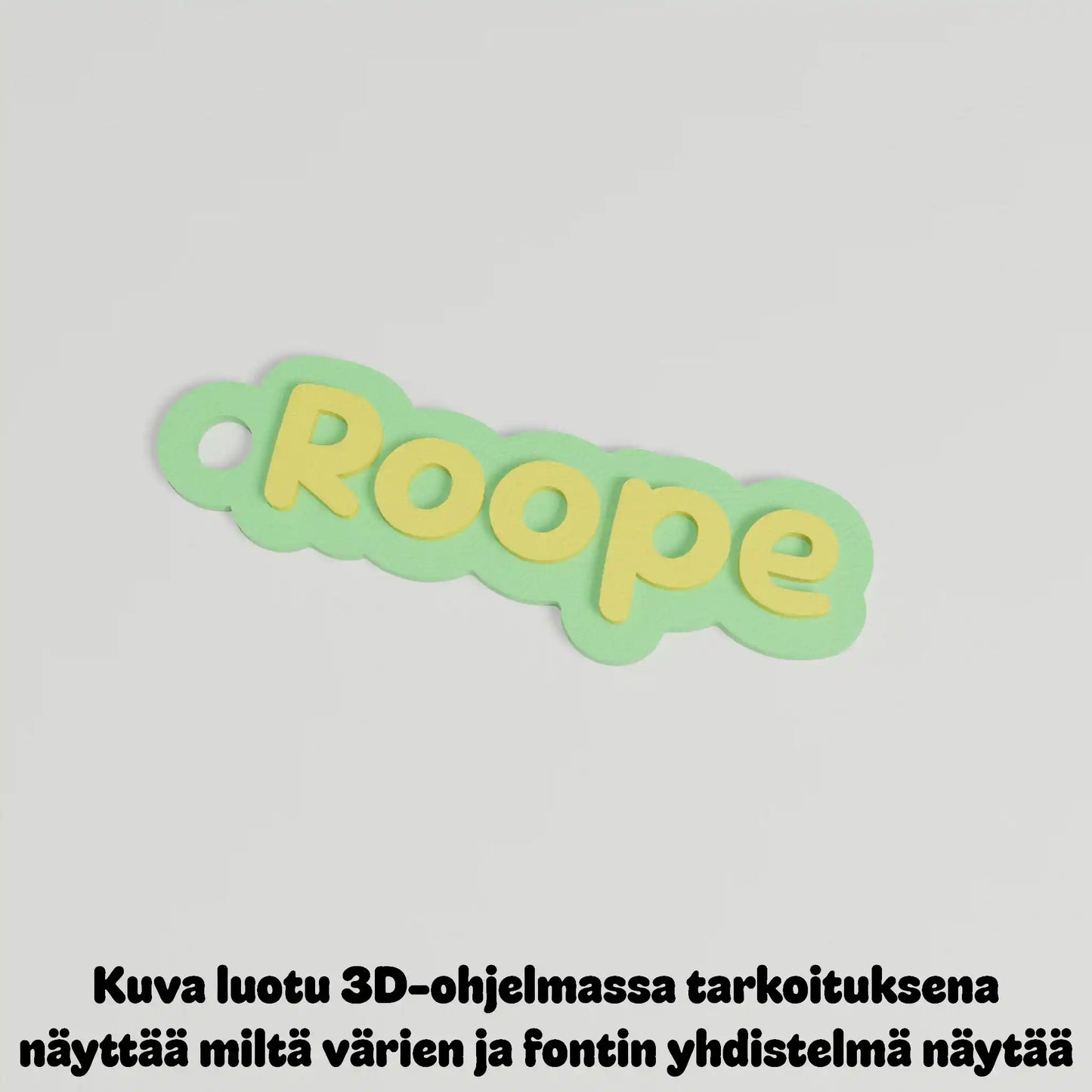 Avaimenperä omalla nimellä